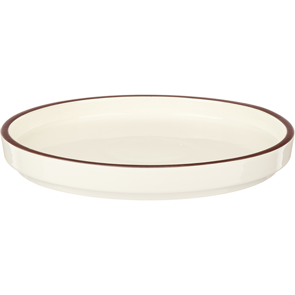 Тарелка KunstWerk Bliss D 255 мм, H 53 мм, белый артикул CHP12202-1137C