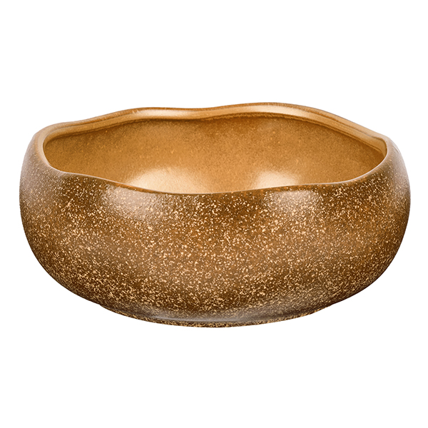 Салатник KunstWerk Eggshell Nature 1300 мл, D 196 мм, H 80 мм, коричневый артикул A24456W1449