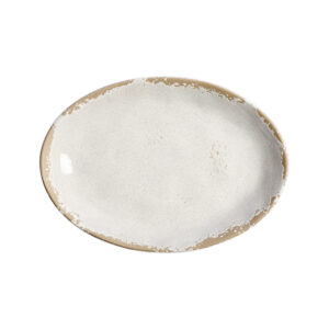 Тарелка KunstWerk Фенхель L 203 мм, B 143 мм, H 27 мм, белый артикул THP11026-K99P3