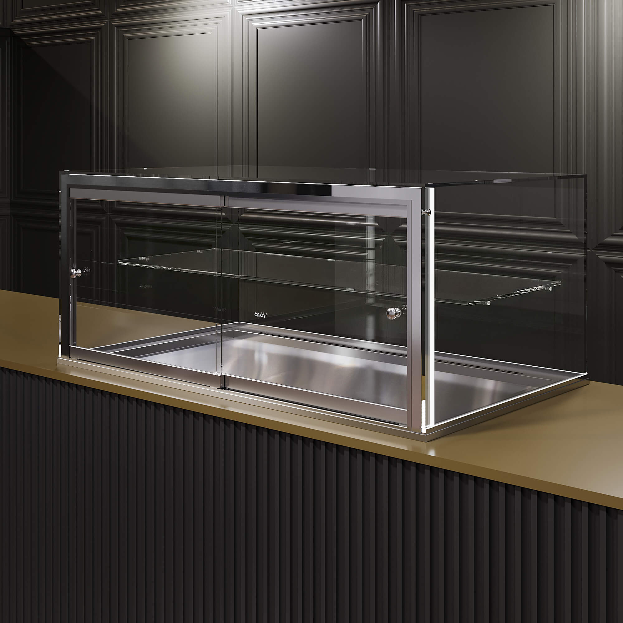 Встраиваемая кондитерская витрина Финист Glassier G812-8/45/5