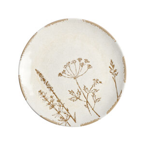 Тарелка KunstWerk Фенхель D 261 мм, H 25 мм, белый артикул THP11028-K99P1