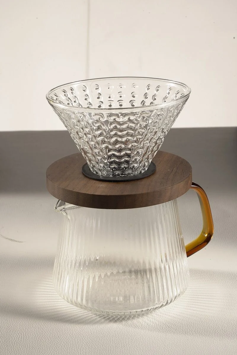 Кофе дриппер на 1-4 чашки+кофейник 600 мл,боросиликатное стекло, P.L. Proff Coffee