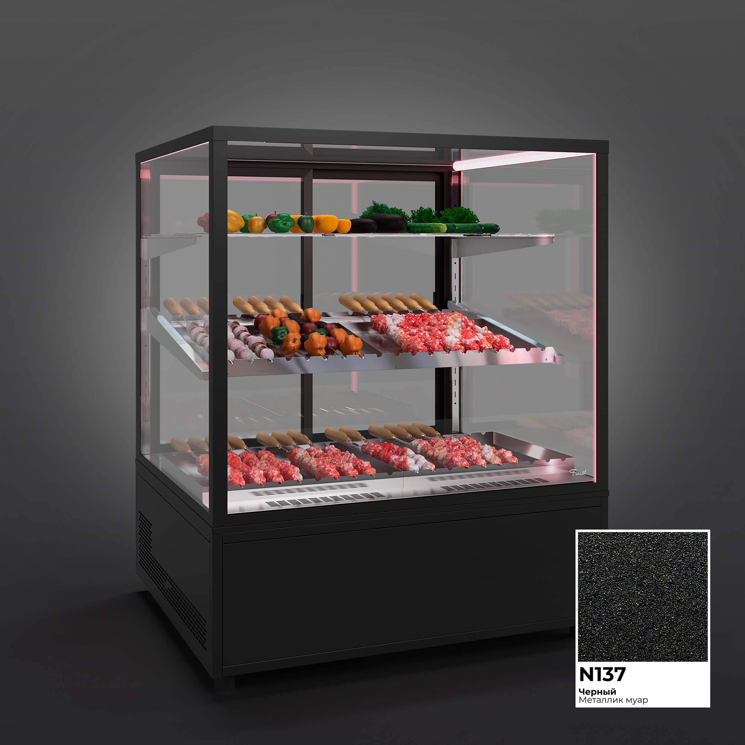 Витрина холодильная Finist JOBS MEAT JM-99-135 (2 полки)