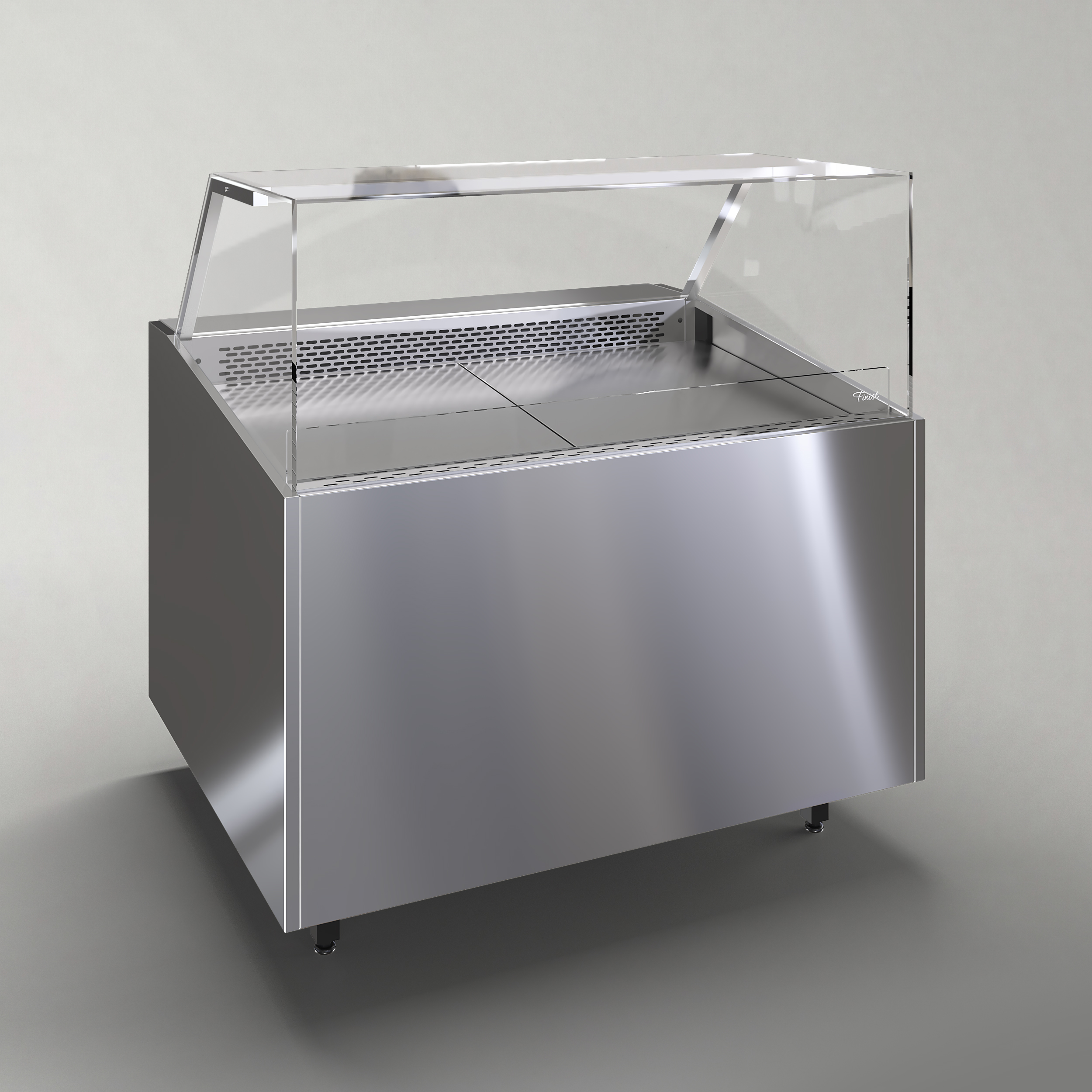 Напольная гастрономичеcкая витрина Финист GRANDGASTRO GrGs-1010-13 (нерж.сталь)