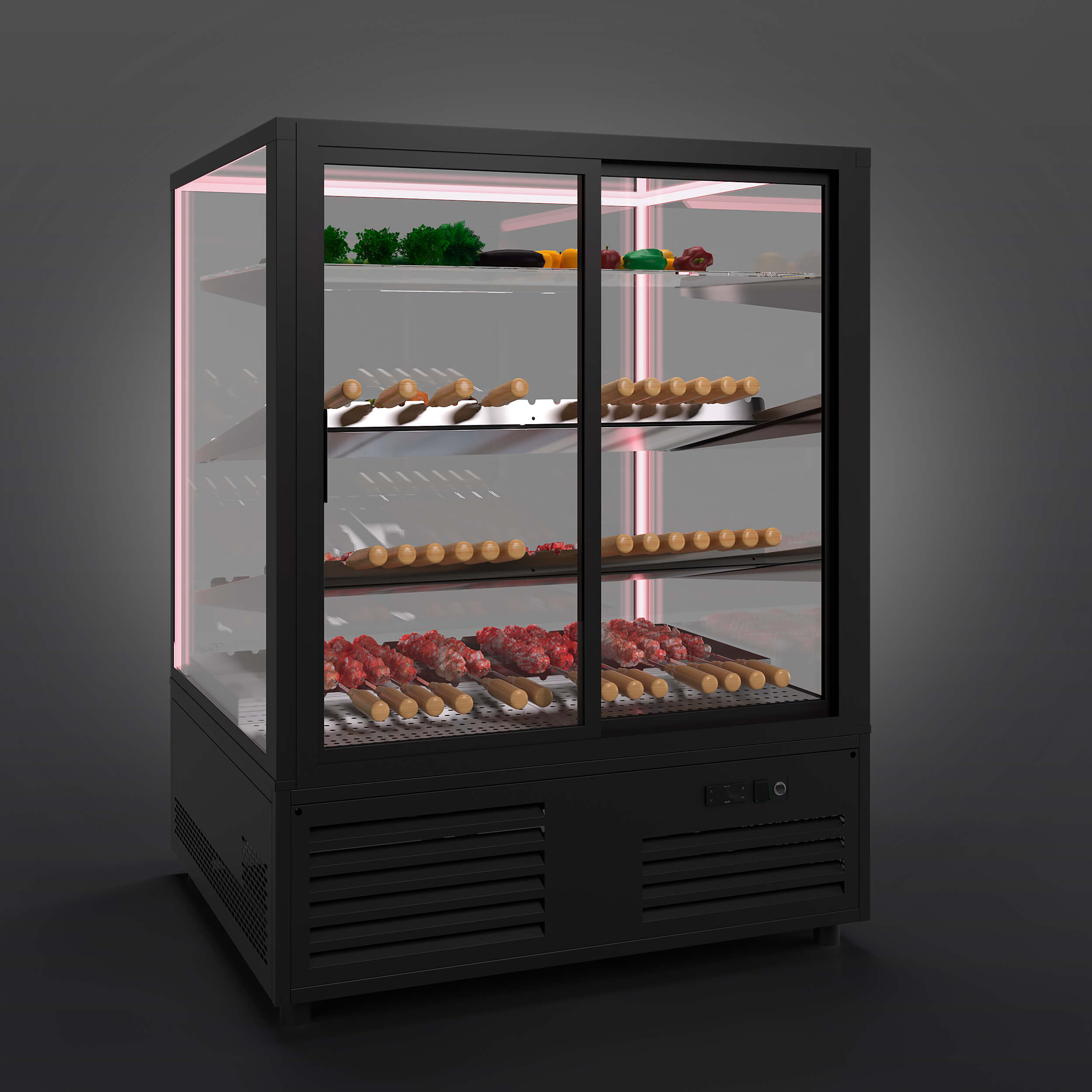 Витрина холодильная Finist JOBS MEAT JM-99-146 (3 полки)